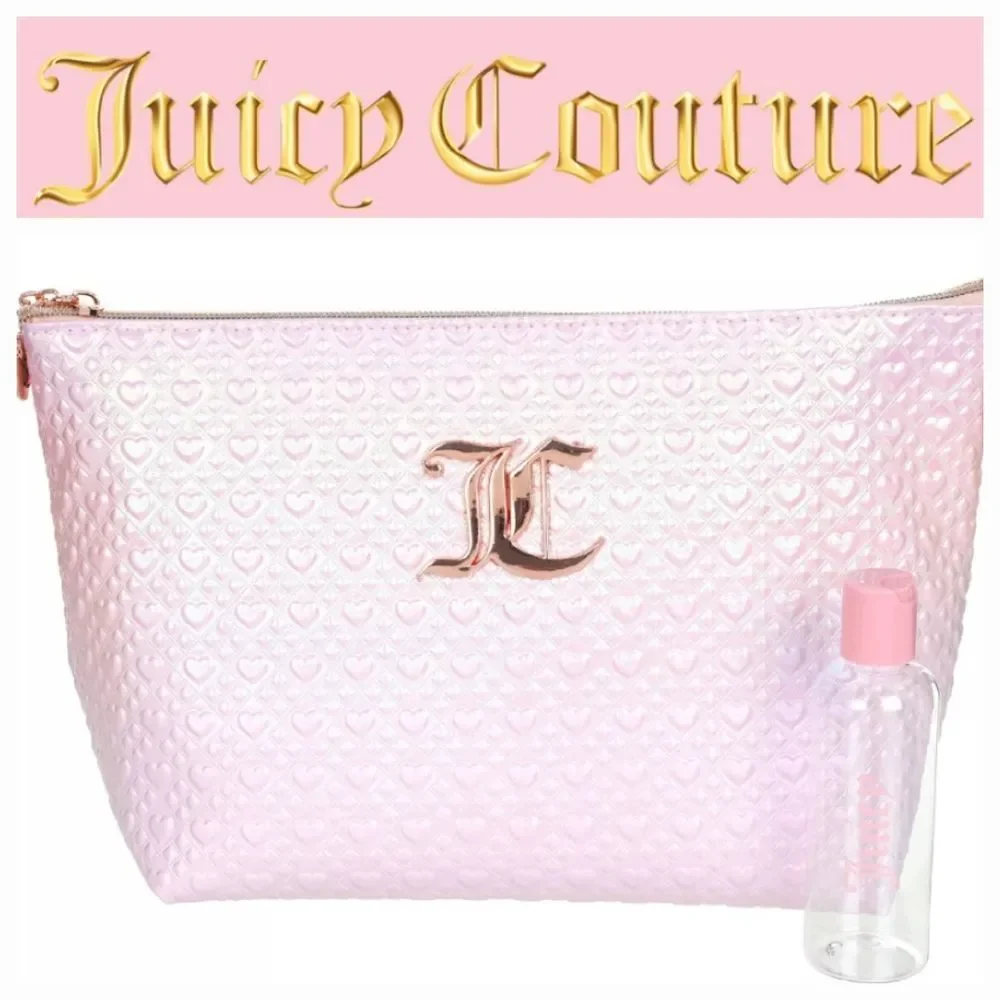 Juicy Couture Iridescent Ombre Heart‎ Cosmetic Pouch
